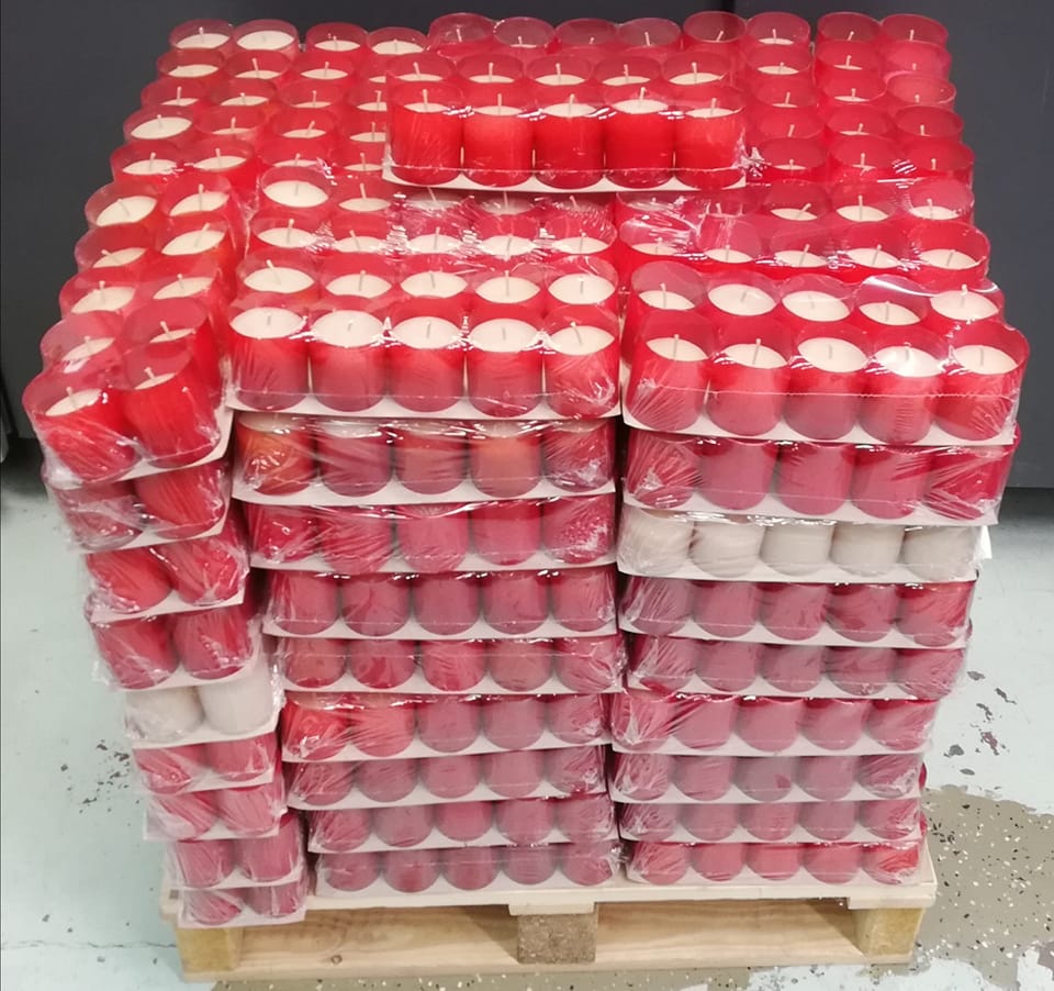 recyklovana 50g sviečka